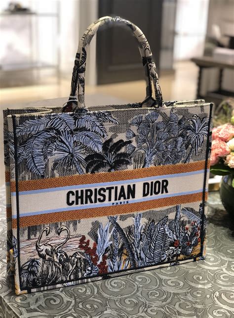 used christian dior tote bag|Christian Dior book tote personalized.